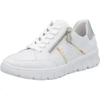 Rieker Chaussures basses de sport à semelle moulée mode en blanc/blanc combiné, taille 42