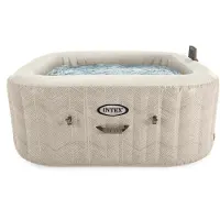 Intex 28446NP - Spa - Chevron Deluxe Square Bubble (175 x 175 cm) pour 4 personnes,via application