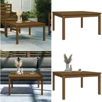vidaXL Table de jardin brun miel 82,5x82,5x45 cm Pin massif - Table de jardin - Tables de jardin - Table de terrasse - Outdoor Table