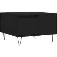 vidaXL Table basse noire 55x55x36,5 cm Bois composite - Table basse - Tables basses - Table d'appoint - Table de salon
