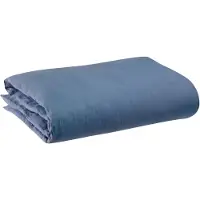 Vivaraise Housse De Couette Zeff En Lin 100% Stonewashed - Couleur Tempête - 260 X 240 Cm