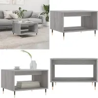 vidaXL Table basse Gris Sonoma 60x50x40 cm Bois composite - Table basse - Tables basses - Table d'appoint - Table de salon