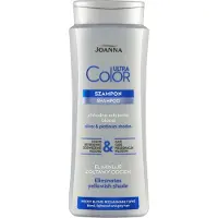 Joanna Shampooing Ultra Color System Forond cheveux gris et éclaircis (Shampoing liquide, 400 ml)
