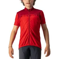 Castelli Maillot de vélo à manches courtes - NEO PROLOGO KIDS - Rouge - Taille 6 ans