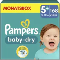 Pampers Couche-Culotte Pampers Baby-Dry Taille 5+ Pour 12kg - 17kg - Pack 1 Mois