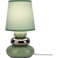 Näve Lampe de table Salon Lampe de table Chambre Céramique Tissu Menthe Vert 3045349