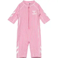Hummel Cala Short Sleeve Front Zip Uv Shorty Rose 86 cm Fille