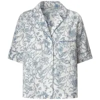 Pepe Jeans Chemisier 'Doris' bleu fumé / blanc