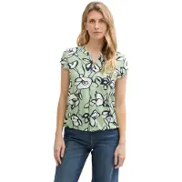 Tom Tailor 1045238 Short Sleeve Blouse Vert 40 Femme