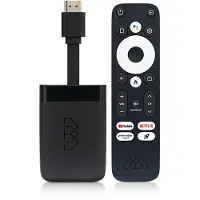 Homatics Dongle R 4K Android TV Mediaplayer Stick Noir (UHD 4K, WiFi 5, Télécommande vocale)