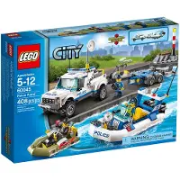 LEGO 60045 City - Transporteur de bateaux de police