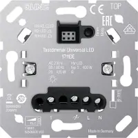 JUNG Variateur à bouton-poussoir universel pour LED, avec entrée pour poste secondaire, 1 pièce.