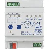 MDT Alimentation électrique KNX avec fonction de diagnostic 640 mA REG, 1 pièce.