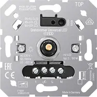 JUNG Variateur rotatif Universal LED, encastré, 1 pièce