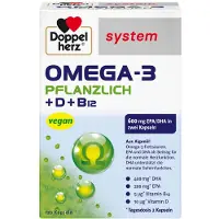 Queisser Pharma GmbH & Co. KG Doppelherz Omega-3 système végétal gélules, 120 gélules