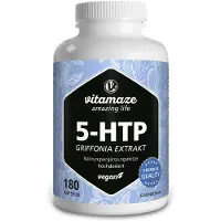 Vitamaze GmbH Vitamaze 5-HTP 200 mg d'extrait de griffonia hautement dosé - 180 gélules