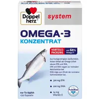 Queisser Pharma GmbH & Co. KG Doppelherz System Omega-3 Konzentrat Gélules, 120 gélules