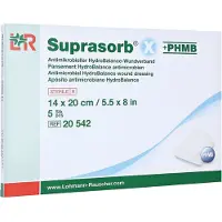 Lohmann & Rauscher Suprasorb X PHMB Stérile 14 x 20cm 20542 5 pc(s) Bandage(S)