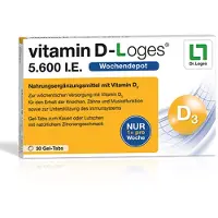 Dr. Loges + Co. GmbH vitamine D-Loges 5.600 I.E. Gel-Tabs, 30 comprimés