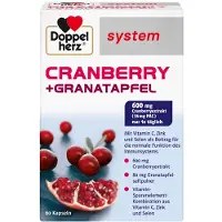 Doppelherz system CRANBERRY + GRANATAPFELLE, 60 gélules