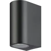 Eglo 33443 MEDELLIN 2 GU10 Applique murale/plafonnier d'extérieur Anthracite IP44 (GU10, IP44)