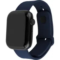 FIXED Silicone rem SET til Apple Watch Ultra-2/49mm Bl (49 mm, Acier inoxydable, Silicone), Sangles de montre, Bleu
