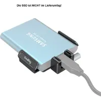 SmallRig Support de montage pour SSD Samsung T5/T7 et SanDisk, compatible avec la BMPCC 6K Pro - 3272