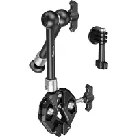 SmallRig 4454 Crab-shaped Super Clamp Kit With Magic Arm Argenté