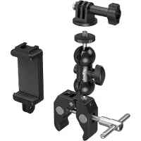 SmallRig 4373 Crab-shaped Super Clamp Kit With Ballhead & Magic Arm Argenté