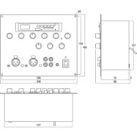 Monacor MXT-52MP3 Table de mixage analogique