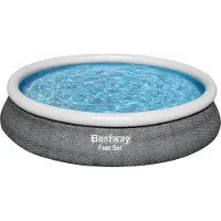 Bestway Fast Set Ensemble de piscine gonflable Paradise Palms 457x84 cm