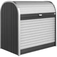 Biohort Boîte à rouleaux StoreMax, boîte à poubelles, boîte à vélos 120 - (117x73x109cm), gris foncé métallisé