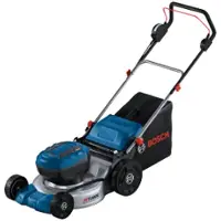 Bosch Professional 18V Tondeuse à gazon sans-fil GRA 18V2-46 (46 cm de coupe, bac ramassage 60 l, mulching) sans batterie