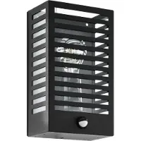Eglo Lampe d'extérieur noire Alamonte 3 avec capteur