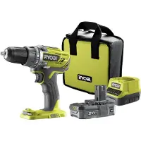 Ryobi Perceuse-visseuse R18DD3-120S 18V 50 Nm 1x2Ah + chargeur 2A en sac de transport