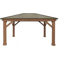Westmann Pavillon en bois Devon 1216 Nature 490x371x315 cm
