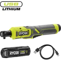Ryobi Sans fil 4V USB RR14W4-120G, 4 V, 1 batterie