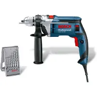 Bosch Marteau perforateur Professional GSB 16 RE, 750W, 2800 tr/min, 30 mm de diamètre de perçage, 10 mm de profondeur, Bleu