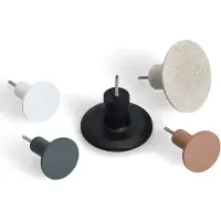 Zeller Jeu de crochets muraux, 5 pièces, polyrésine