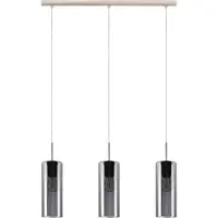 Eglo 98695 SELVINO E27 triple lampe à suspendre 710x100mm noir-transparent