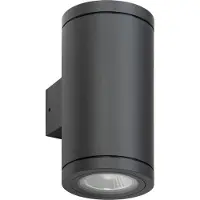 LCD Applique murale 2flg Graphite (GU10, IP65)