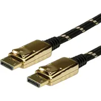 Roline 11.04.5639 Câble DisplayPort 1,5 m Noir, Or