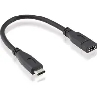 Roline 11.02.9015 Câble USB USB 3.2 Gen 2 (3.1 Gen 2) 0,15 m USB C Noir