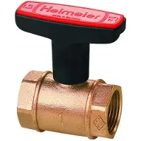 Heimeier GLOBO H DN15 ball valve brown female thread (0600-02.000)