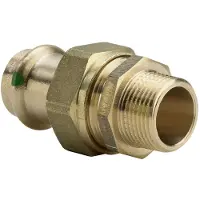Viega Sanpress forskruning 2"-54 mm af rødgods, SC-Contur manchon/embout (Double mamelon)