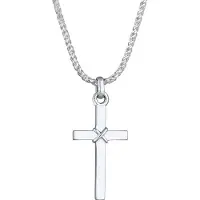 KUZZOI Chaîne 'Kreuz' argent