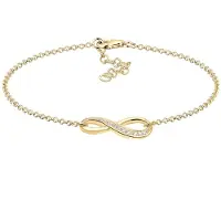 Elli Bracelet 'Infinity' or / transparent