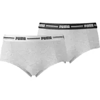 Puma Slips Femme Culotte Paquet de 2 femme - Gris - EU XL