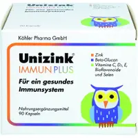 Köhler Pharma GmbH Unizink Immun Plus, 90 gélules