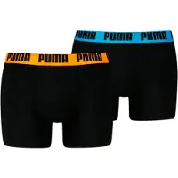 Puma Hommes, Sous-vêtements, Men Everyday Basic Boxer 2p, Noir, (lot de 2, M)